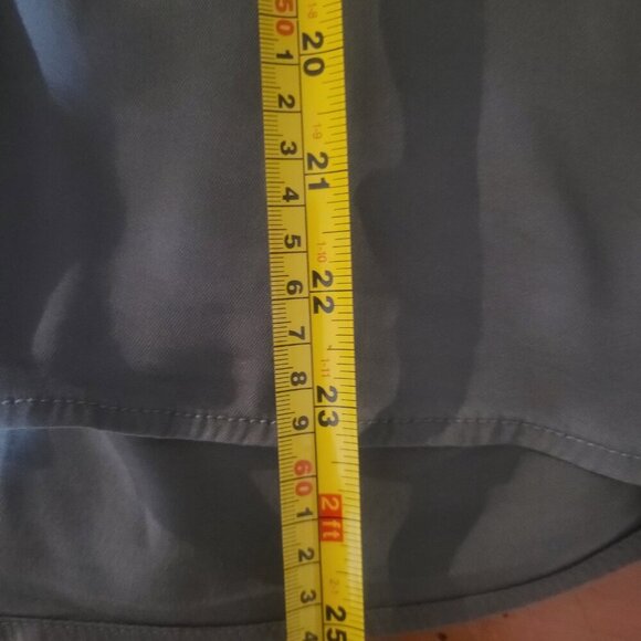 J for Justify Women's Olive Short Sleeve Button-Up Blouse - Size L - Picture 9 of 9